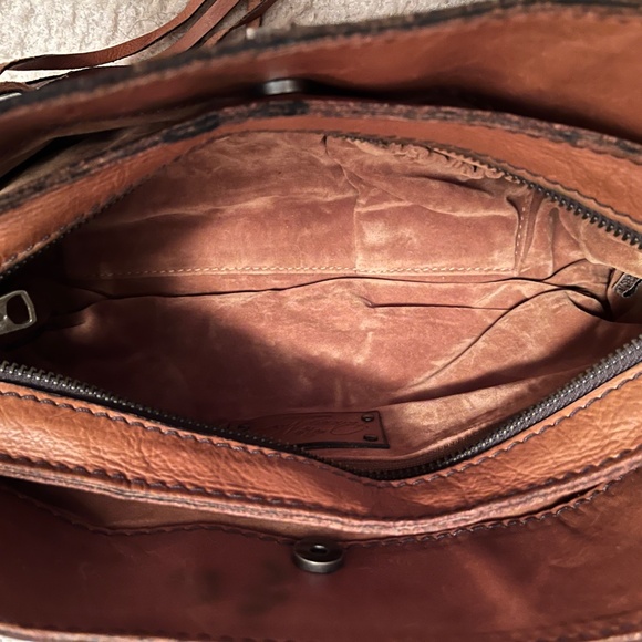 Patricia Nash Italian Leather PatchWork Tote HandBag Purse - Picture 5 of 12